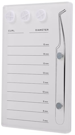 HONITANO Porte-palettes Magnétique en Acrylique Blanc pour Faux Cils Échelle Stable, Taille Portable, pour Salon de Beauté et Extension de Cils