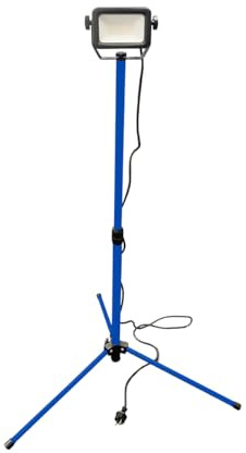 as - Schwabe Optiline LED Arbeitsstrahler 30W 3600 Lumen mit Stativ | höhenverstellbar 0,8-1,34 m - 2 m Anschlussleitung - IP65 Stahlgehäuse - robust & langlebig - 4000K neutralweiß - IP44, 46690