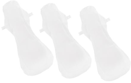 GANAZONO 3 Stück Waschbare Menstruations baumwollpads Komfortable Sanitary Napkins mit Starker Saugfähigkeit für Damen und Wochenbett Wiederverwendbare Stoffbinden für Alltag und Reisen