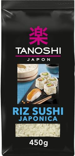 TANOSHI - Riz Japonica pour Sushi, Texture Parfaite et Saveur Authentique, 450g