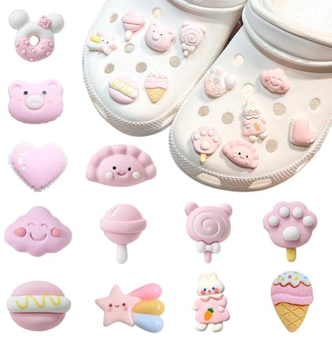 ZXTGBQ 12 Pcs Pins Para Croc, Adornos Para Zapatos Pin Croc Charms Accesorios, Pines Crocc, DecoracióN De Zapatos Pararegalos De Niñas NiñOs Y Mujeres Fiesta CumpleañOs, Shoe Charm Accesorios Diy