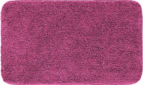Grund Badteppich, 100% Polyacryl, Ultrasoft, Silber, Beere, 60 x 100 cm