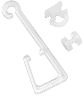 GARDINIA Haken für Stoffösen, Polyresin, Transparent