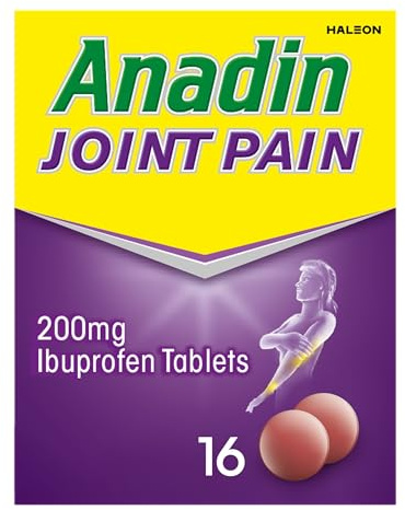 Anadin Joint Pain Relief Tablets, Ibuprofen Tablets - Pack of 16