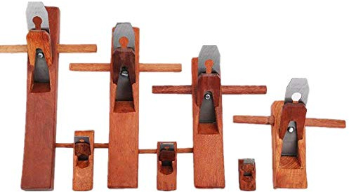 Semli Rustic Wooden Woodworking Plane, 400mm, Manual, HARDWARE PLANER, Wood, Copper, Wood Planer (Small), (Large), Handle, Copper Inlaid Scoop