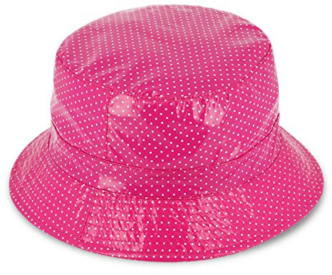 fiebig Derry Regenhut | Damen Outdoor Fischerhut mit Futter | Angenehm Leichter Sitz im Sommer und Winter (58-L, Pink)