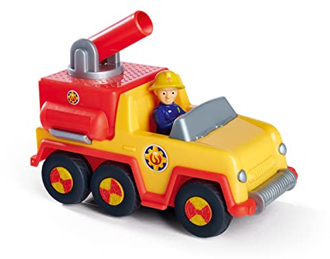 Sam Venus, pompiere, versione bambino, con figura Penny, 7 cm, auto giocattolo da 16 cm, auto dei pompieri a partire dai 3 anni