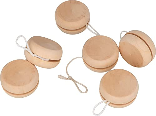 Artemio set of 6 wooden yo-yos