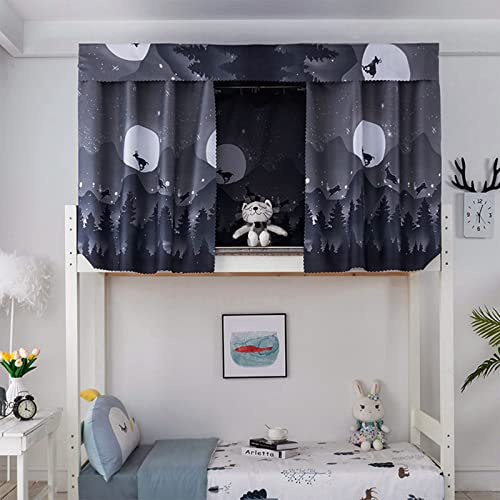 Bettvorhang Etagenbett Zelt Vorhang Studentenwohnmein Kinderzimmer Kinderbett Blackout Vorhänge Moskitonetz Hochbett Schlafzelt Schlafsaal Mid-Sleeper Bett Zelt Vorhang Tuch Staubdicht Moskito