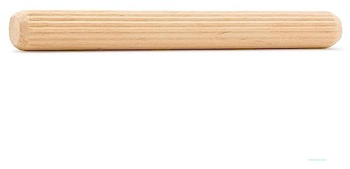 Pinehurst Crafts 1/4 Inch x 2-1/2 Inch Fluted Wood Dowel Pins, Great for Furniture, Cabinetry and Crafts Projects, Pack of 50