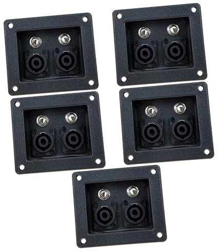 Mobestech 5pcs Loudspeaker Box Screw Cup Connector Accessory for Sound Equipment Connector Simple Speaker Box for Wiring Board Use Crafts Wiring Board for Speaker Cable