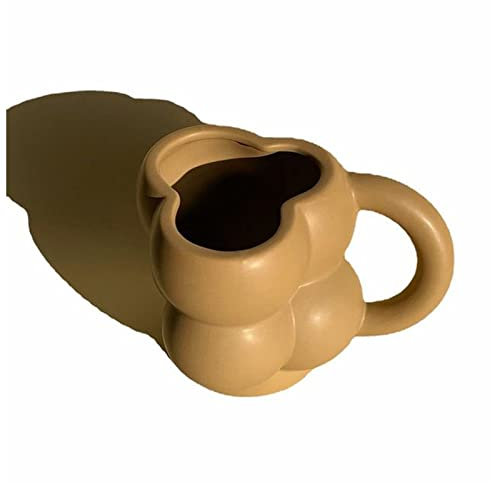FrEshn Kaffeetasse Nordische Keramikbecher Einfache Keramik mittelalterliche Tasse Wolke Becher Mädchen Große Kapazität Paar Kaffeetasse 300ml Kaffeetasse Groß (Color : 2, Size : 301-400ml)