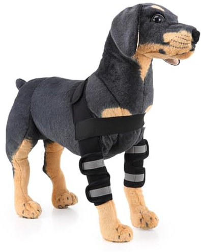 UOSIA Pierna De Rodilla De Perros Brace Delantero Delantero Codo De Perrito Protector Cubierta De Rodilla De Perros Anti Lamida Recuperación De Perros Cubierta De Pierna