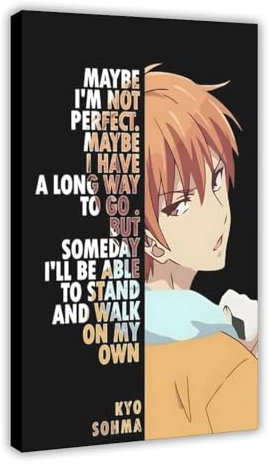 Jdekaec Anime Fruits Basket 3 Canvas Poster Bedroom Decor Sports Landscape Office Room Decor Gift Frame-style 20x30inch(50x75cm)