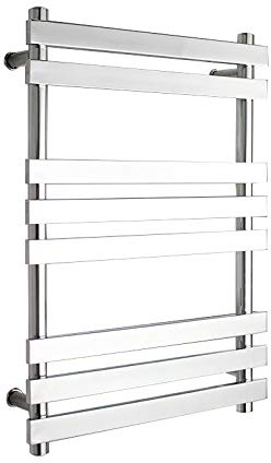 MUSUMI Heated Towel Rail,304 Stainless Steel Bathroom Flat Panel Radiator Polished