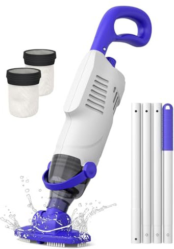 Little Shark Pool Vacuum for Above Ground Pool (Blue-White)