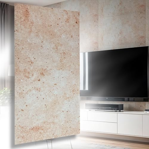 Panneaux de plafond/muraux, XL, décoration en polystyrène, imitation béton, revêtement mural et de plafond, épaisseur 3 mm, 100 x 50 cm, 12 pièces (6 m²)