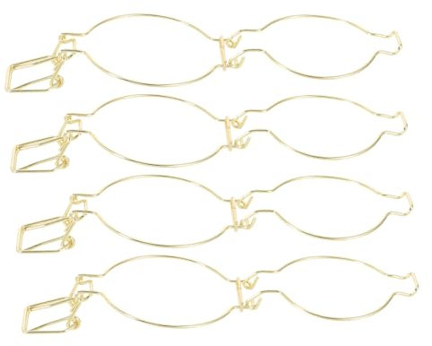 GRIRIW 4piezas Abrazaderas De Inoxidable para Tarros De Conserva Anillos De Sellado para Tarros De Boca Ancha Accesorios para Almacenamiento Cocina