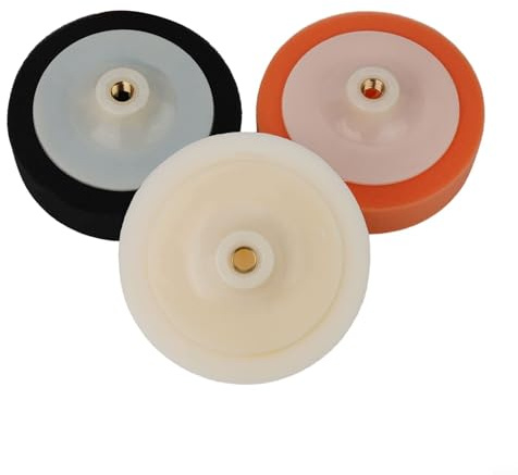 Zeroupshop 150 mm 3 piezas profesionales 6 pulgadas coche pulido espuma almohadillas para montaje de rosca M14 kit de cabeza de esponja pulido para detalles de automóviles (B)
