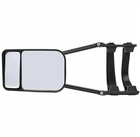 Vetro Specchio Universale per Caravan roulotte Specchietto traino Specchietto traino regolabile Cinghia estensione Vista posteriore Cieco laterale camion convesso
