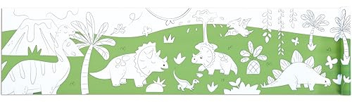 Hape Malpapierrolle „Dino“ - 5 Meter Malrolle für Kinder, Kreatives Zeichenpapier, Bastelpapier und Ausmalrolle, Kreativspielzeug für Jungen und Mädchen ab 3 Jahren