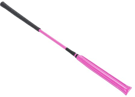 Bediffer Pferdepeitsche, Premium-Reitgerte aus Leder, Unverzichtbares Werkzeug für Reitsport, Rennen, 25,6 Zoll (Rosa)