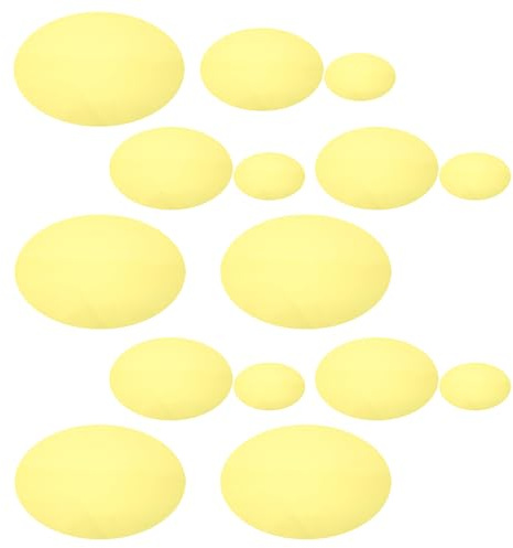 POPETPOP Filtres de Lumière Ronds Autocollants pour Éclairage D'ambiance, Feuilles de Filtre à Lumière Chaude 15 Pièces, Film Diffuseur Plastique Transparent pour Studio Photo, Stroboscope