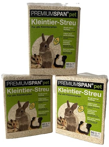 Premiumspan pet Kleintiereinstreu, 60l – 3.5 kg, Citrus