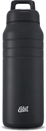 Esbit Thermobecher mit Isolierverschluss Majoris - Isolierbecher 1000 ml in Schwarz - aus hochwertigem Edelstahl