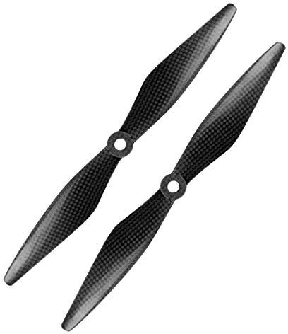 FEICHAO 10x3.8 3K Kohlefaser Propeller CW CCW 1038 CF Requisiten Nachteile Kompatibel mit DJI F450 F550 RC Quadcopter Hexacopter Multi (1 Pair)
