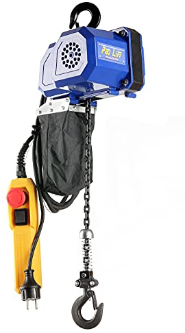 Pro-Lift-Werkzeuge Elektrokettenzug 150kg Kettenzug elektrisch 3m Hubhöhe 230V Seilwinde Elektrowinde