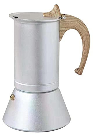 meowko Caffettiera in Alluminio per Uso Alimentare 150 ml 3 Tazze Caffettiera Espresso Caffettiera Moka Fornello a induzione Riscaldamento per L'Ufficio Domestico