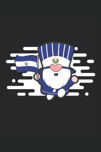 El Salvador Gnome Notebook: Medium - Ruled Gnome Journal with 100 pages, 6 x9