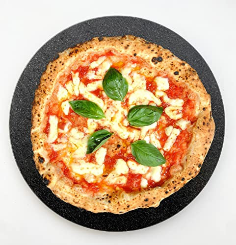 Plancha lisa de piedra volcánica ollar - Refractaria del etna para horno eléctrico & gas, barbacoa, parrilla para pizzas y carnes. Medidas a elegir (diámetro 50)