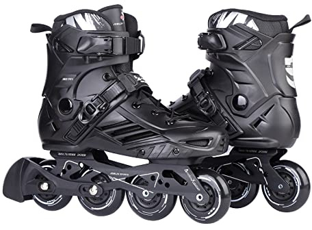 Inline Skates, High Performance Outdoor Fitness Inline Skates for Women Men Adult (US Men 9.5/Women 10.5, Black 43)
