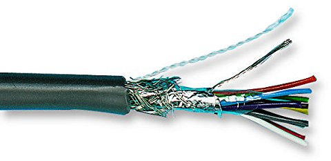Cavo flessibile schermato, 8COND, 0.236MM2, 30.5M, cavo multicored, cavo multicore, cavo in rame stagnato, bobina di 100ft, 30.5m