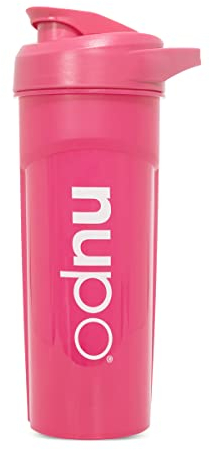 NUPO® Shaker Fitness Shaker, frullato proteico [600 ml – rosa] – ottima funzione di miscelazione con sfera di miscelazione e senza BPA – shaker per proteine