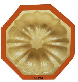 Silpat Moule Gateau Rosace 25 cm – Cuisson Uniforme, Démoulage Parfait – Brownie, Quiches, Clafoutis, Tartes – Forme Silicone Antiadhésif, Réutilisable – Patisserie Qualité Professionnelle