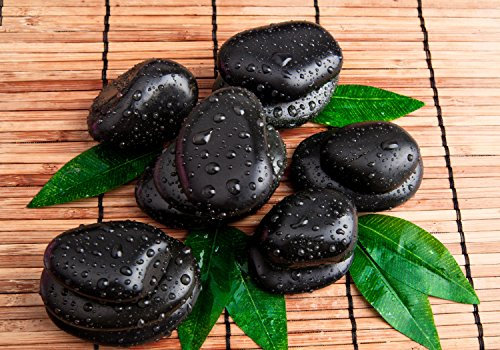 wandmotiv24 Fototapete Zen Steine und Blätter, 300 x 210 cm - selbstklebende Strukturtapete, Wanddeko, Wandbild, Wandtapete, Spa, Entspannung, Welness M0948