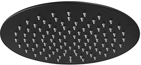 Welfenstein Regenbrause 25cm ER25-PA schwarz matt Edelstahl Kopfbrause
