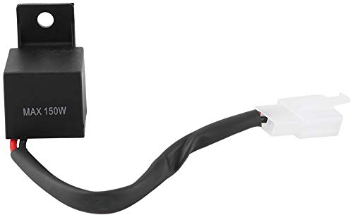 BOROCO LED-Blinkrelais, 2-poliges Elektronisches Motorrad-LED-Blinkrelais, Blinkerlampe Hyper Flash LF1-S-Pin