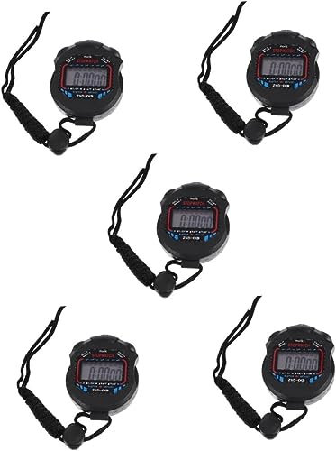 5 unids Niños Reloj Temporizador Running Reloj Despertador Para Niños Calendario de Fútbol Digital Deportes Cronómetro Shot Timer