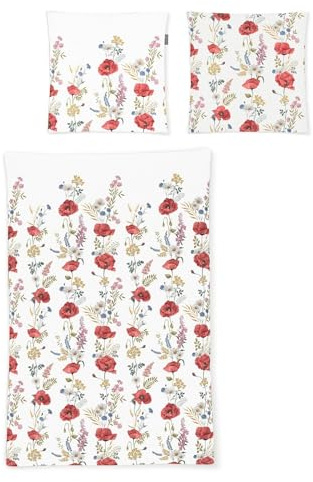 Irisette Seersucker Bettwäsche Easy Vetlanda rot 1 Bettbezug 155 x 220 cm + 1 Kissenbezug 80 x 80 cm