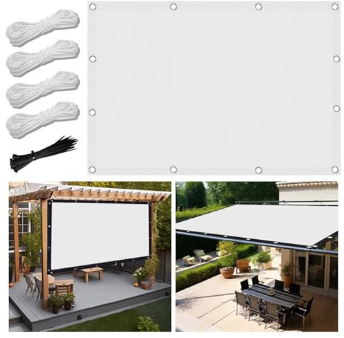 Sonnenschutz Balkon 2x2m Markisenstoffe Meterware im Viele Größe und Farben, Balkon Sonnenschutz inkl Befestigungsseile, UV-Schutz, Wetterfest für Garten Terrasse