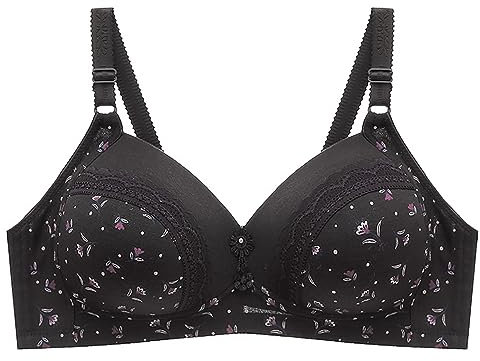 Dinglong Reggiseno in Silicone senza Bretelle Donne Sexy Lace Back Button Shaping Cup Tracolla Regolabile Reggiseno di Grandi Dimensioni Reggiseno Silicone Senza Bretelle, Le Noir, S