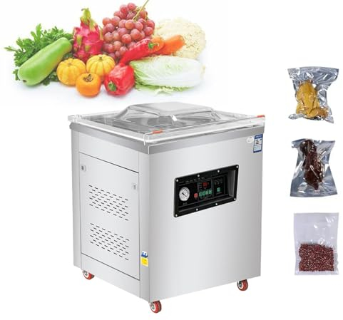 BDJSN 900W Chamber Vacuum Sealer, Commercial Automatic Vacuum Packer, Desktop Food Sealer Machine for Delicatessen, Meat, Seafood, Rice, Fruit, Grains, Hardware, Daily Necessities