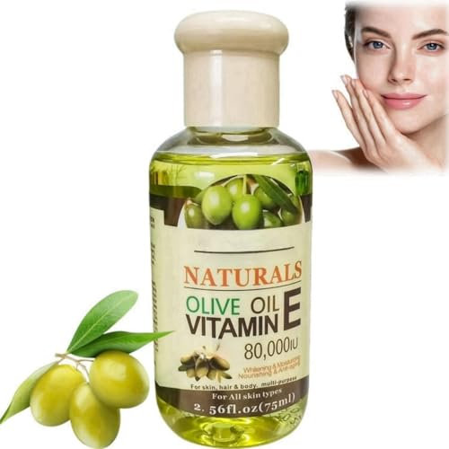 Vitamin E Oil,Olive Vitamin E Skin Oil,Body Oil Moisturiser,Olive Oi-l for Skin,Face Massage Oi-l,Vita-min E Oil,Body O-il for Dry Skin, Bo-dy O-il