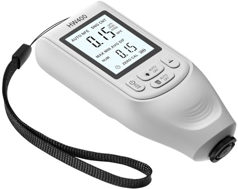 Medidor de espesor de pintura Mil, medidor de espesor de recubrimiento,Medidor de pintura para Fe/NFe | Medida automotriz del espesor de la pintura del LCD
