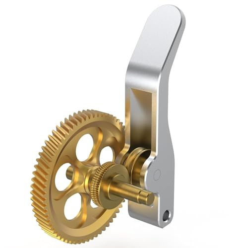 BIQU Panda Claw, Extruder-Zahnrad für Bambu-Lab A1/A1 Mini 3D Drucker | Golden RNC Nano-beschichtetes Extruder-Zahnrad, Glatterer und Gleichmäßigerer Fluss, Längere Lebensdauer