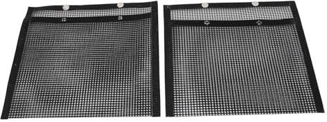 2 St BBQ Mesh Grillpåsar, Återanvändbara Glasfiber Värmebeständiga Grönsaker Grillpåsar, Non Stick Grillpåsar för Grillar Picknick Camping